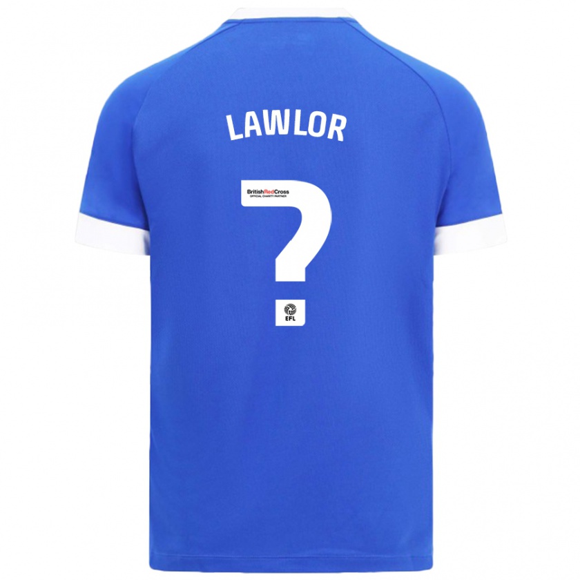 Kandiny Enfant Maillot Dylan Lawlor #0 Bleu Ciel Tenues Domicile 2024/25 T-Shirt