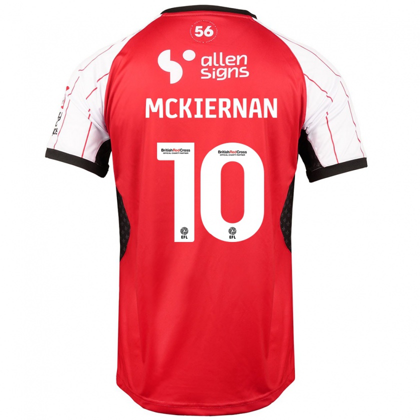 Kandiny Enfant Maillot Jj Mckiernan #10 Blanc Tenues Domicile 2024/25 T-Shirt