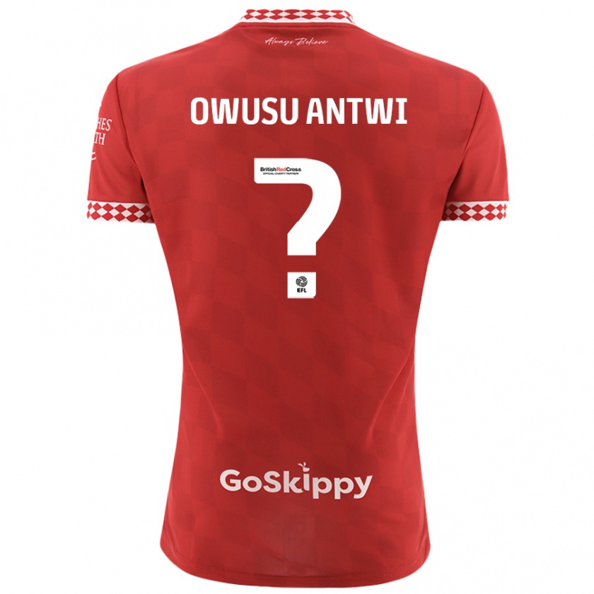 Kandiny Enfant Maillot Filbert Owusu-Antwi #0 Rouge Tenues Domicile 2024/25 T-Shirt