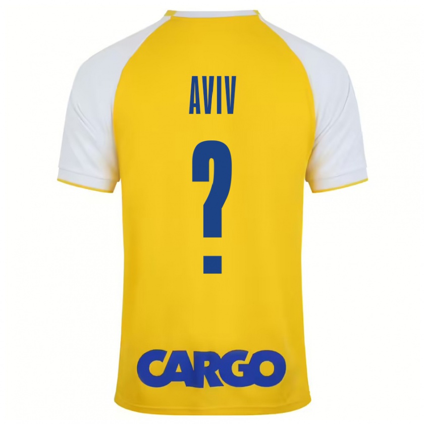 Kandiny Enfant Maillot Yoyo Aviv #0 Jaune Blanc Tenues Domicile 2024/25 T-Shirt