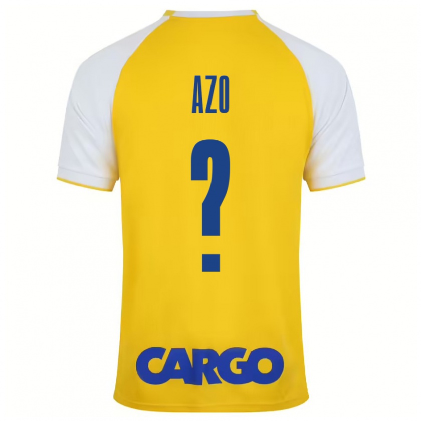 Kandiny Enfant Maillot Ori Azo #0 Jaune Blanc Tenues Domicile 2024/25 T-Shirt