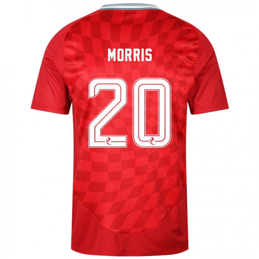 Kandiny Enfant Maillot Shayden Morris #20 Rouge Tenues Domicile 2024/25 T-Shirt