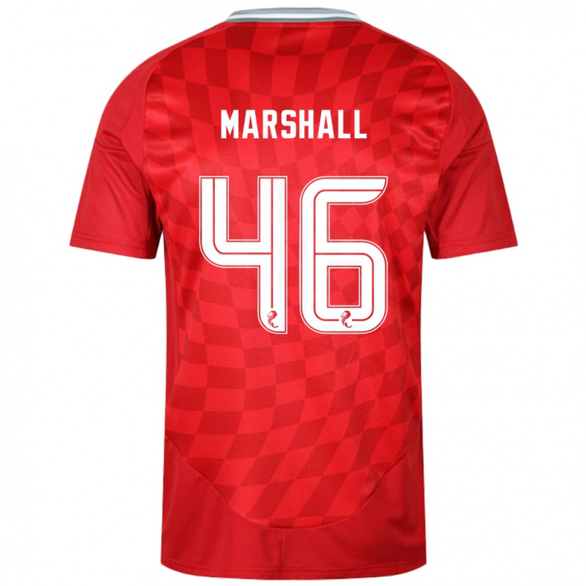 Kandiny Enfant Maillot Findlay Marshall #46 Rouge Tenues Domicile 2024/25 T-Shirt