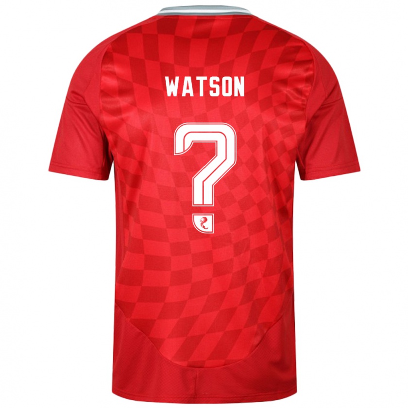 Kandiny Enfant Maillot Kai Watson #0 Rouge Tenues Domicile 2024/25 T-Shirt