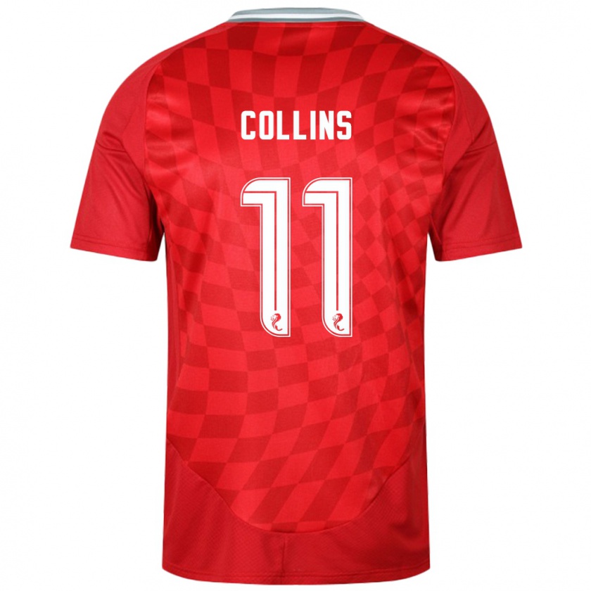 Kandiny Enfant Maillot Bailley Collins #11 Rouge Tenues Domicile 2024/25 T-Shirt