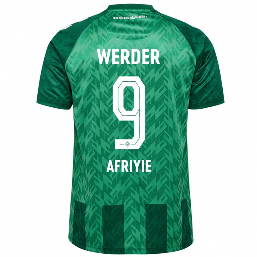 Kandiny Enfant Maillot Neal Afriyie #9 Vert Tenues Domicile 2024/25 T-Shirt