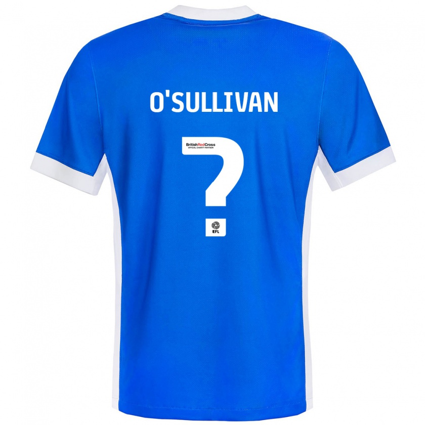 Kandiny Enfant Maillot William O'sullivan #0 Bleu Blanc Tenues Domicile 2024/25 T-Shirt