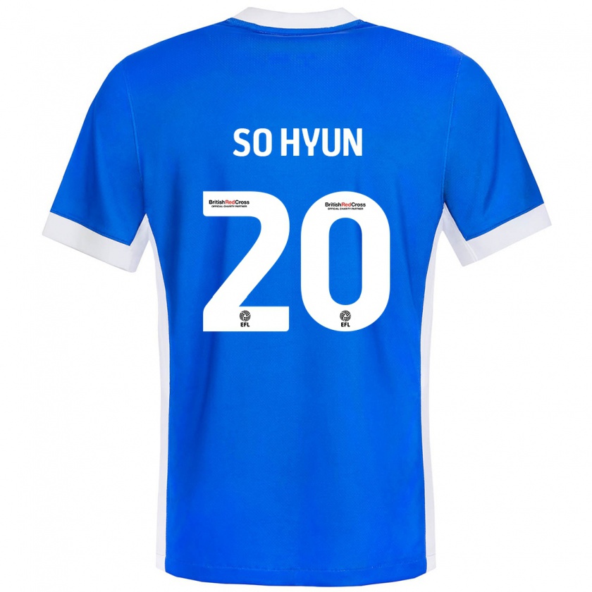 Kandiny Enfant Maillot Cho So-Hyun #20 Bleu Blanc Tenues Domicile 2024/25 T-Shirt