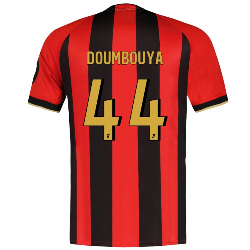 Kandiny Enfant Maillot Amidou Doumbouya #44 Rouge Noir Tenues Domicile 2024/25 T-Shirt