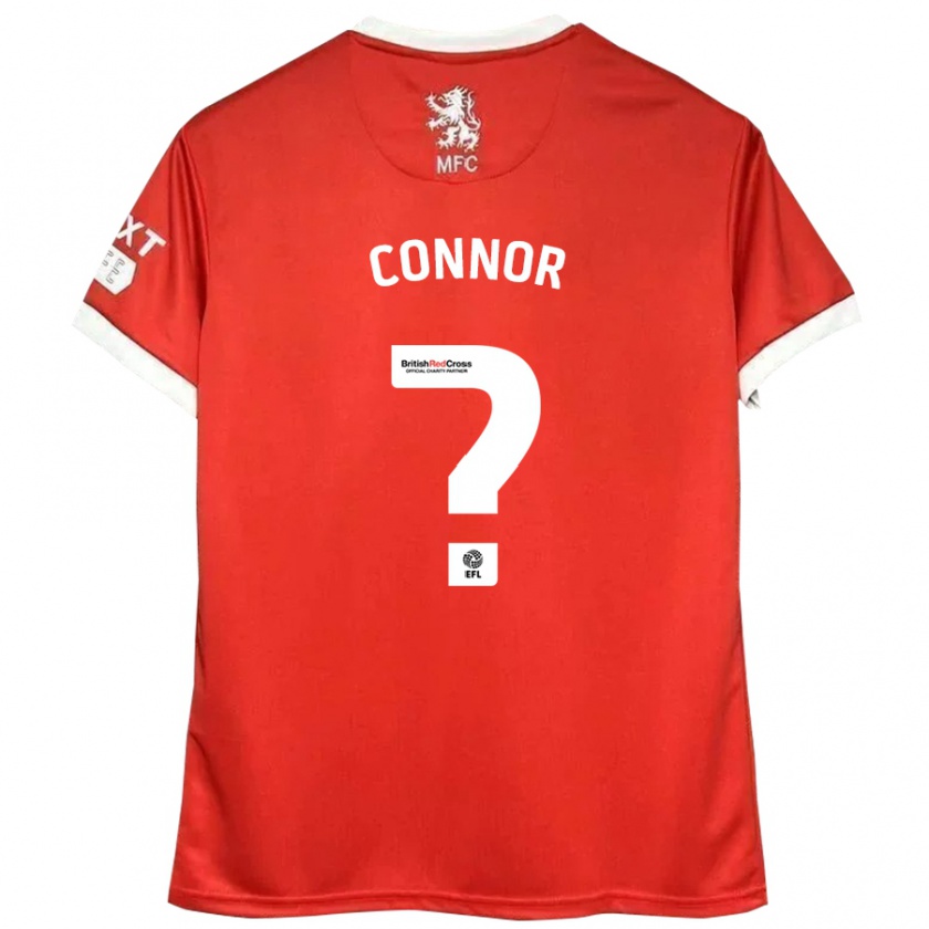 Kandiny Enfant Maillot Shea Connor #0 Rouge Blanc Tenues Domicile 2024/25 T-Shirt