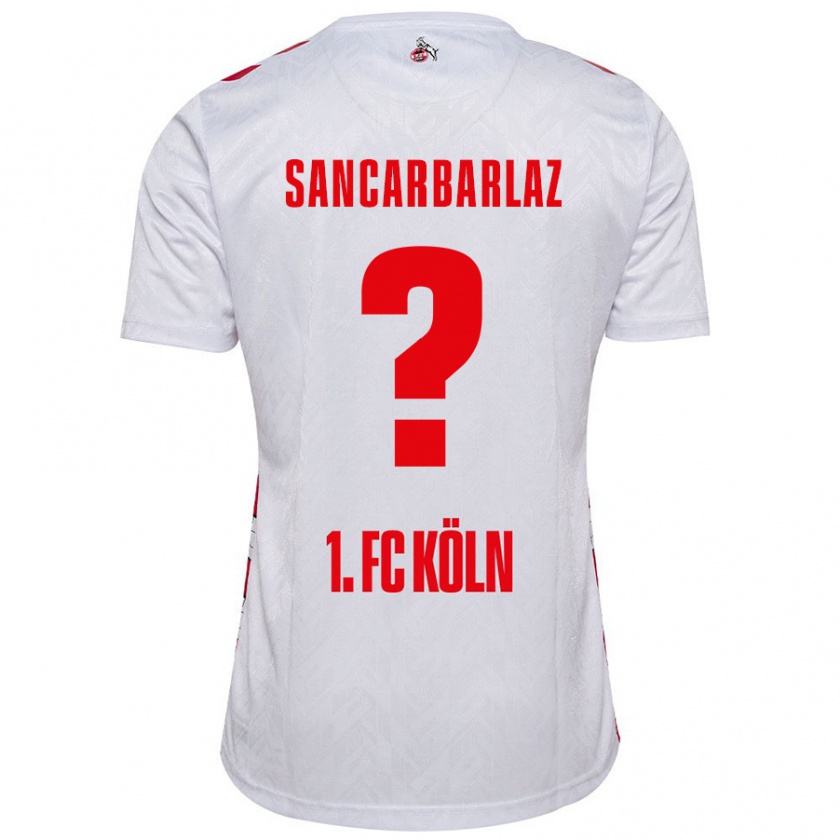 Kandiny Enfant Maillot Keyhan Sancarbarlaz #0 Blanc Rouge Tenues Domicile 2024/25 T-Shirt