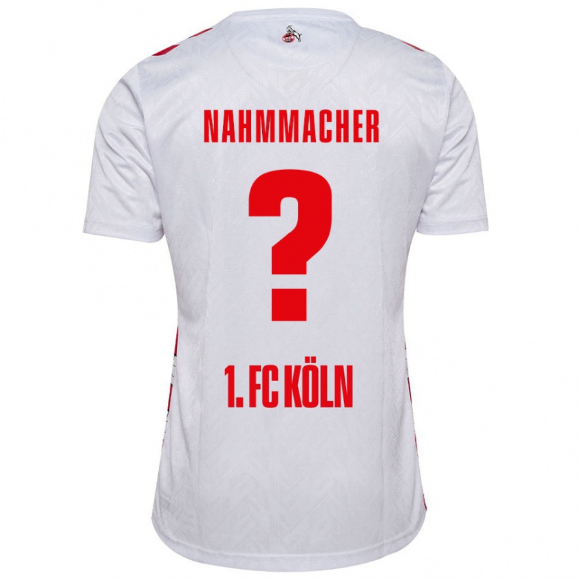 Kandiny Enfant Maillot Emil Nahmmacher #0 Blanc Rouge Tenues Domicile 2024/25 T-Shirt