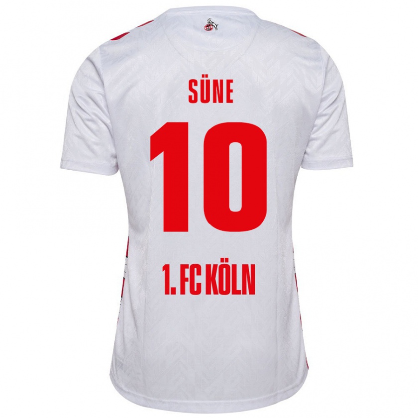 Kandiny Enfant Maillot Arda Süne #10 Blanc Rouge Tenues Domicile 2024/25 T-Shirt