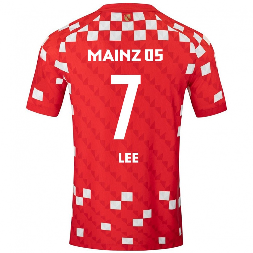 Kandiny Enfant Maillot Jae-Sung Lee #7 Blanc Rouge Tenues Domicile 2024/25 T-Shirt