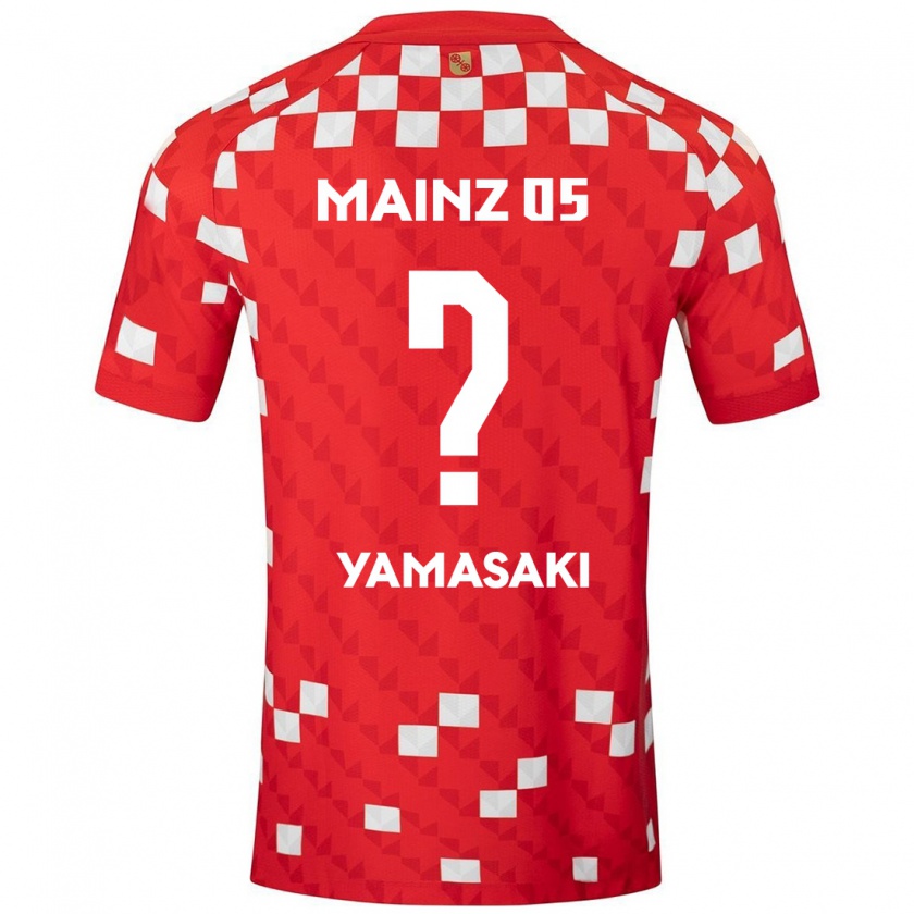 Kandiny Enfant Maillot Taiyu Yamasaki #0 Blanc Rouge Tenues Domicile 2024/25 T-Shirt