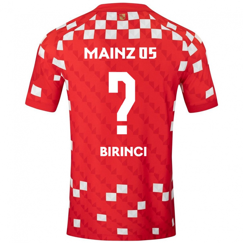 Kandiny Enfant Maillot Muhammed Birinci #0 Blanc Rouge Tenues Domicile 2024/25 T-Shirt