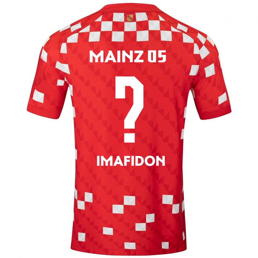 Kandiny Enfant Maillot Daniel Imafidon #0 Blanc Rouge Tenues Domicile 2024/25 T-Shirt