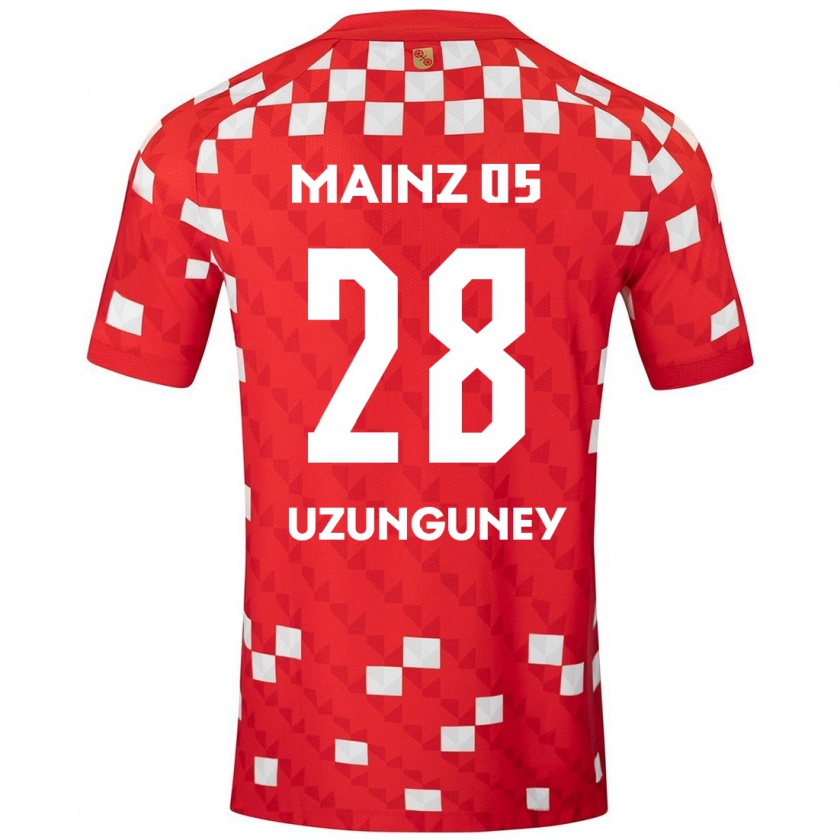 Kandiny Enfant Maillot Ebru Uzungüney #28 Blanc Rouge Tenues Domicile 2024/25 T-Shirt