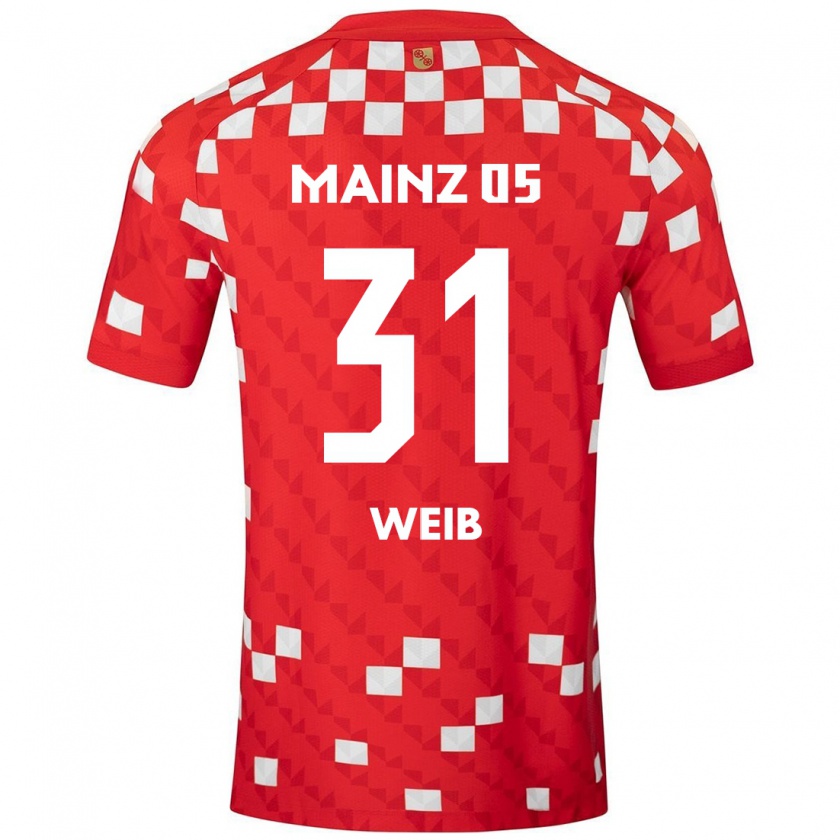 Kandiny Enfant Maillot Finja Weiß #31 Blanc Rouge Tenues Domicile 2024/25 T-Shirt