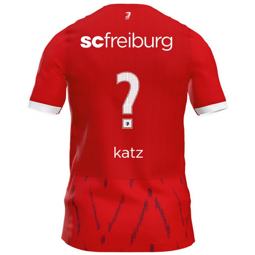 Kandiny Enfant Maillot Kilian Katz #0 Rouge Tenues Domicile 2024/25 T-Shirt