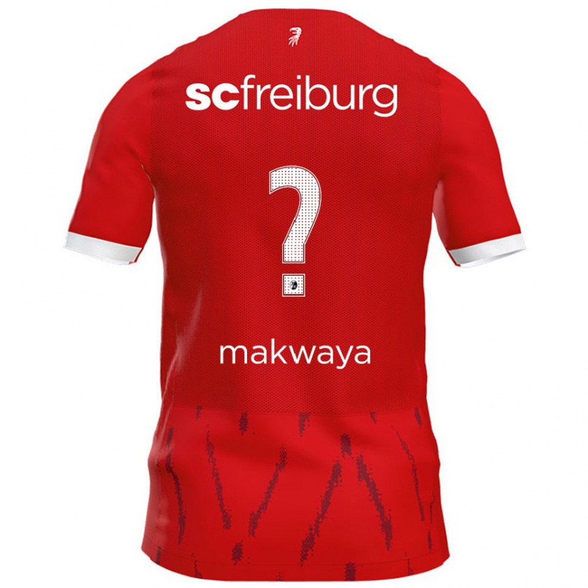 Kandiny Enfant Maillot Jayden Makwaya #0 Rouge Tenues Domicile 2024/25 T-Shirt