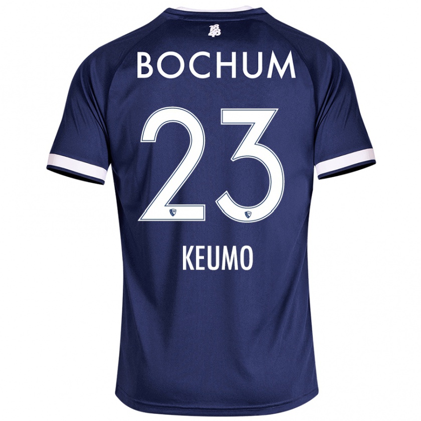 Kandiny Enfant Maillot Owono-Darnell Keumo #23 Bleu Foncé Tenues Domicile 2024/25 T-Shirt