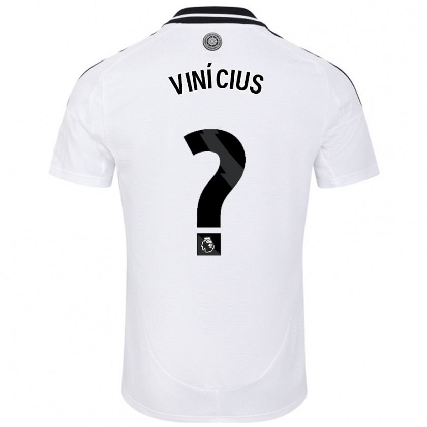 Kandiny Enfant Maillot Carlos Vinícius #0 Blanc Tenues Domicile 2024/25 T-Shirt