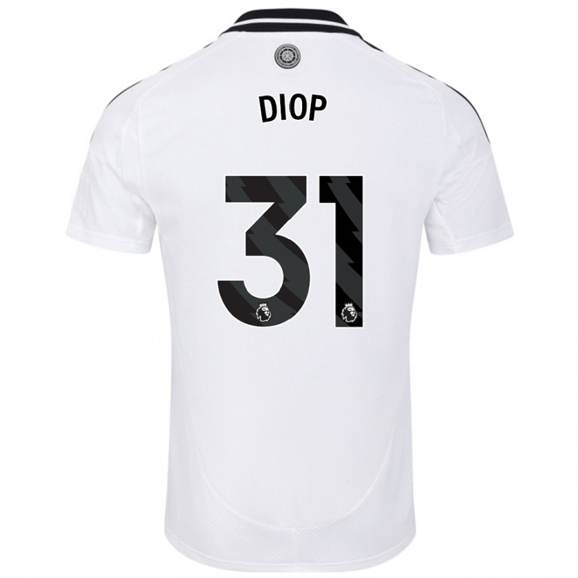 Kandiny Enfant Maillot Issa Diop #31 Blanc Tenues Domicile 2024/25 T-Shirt