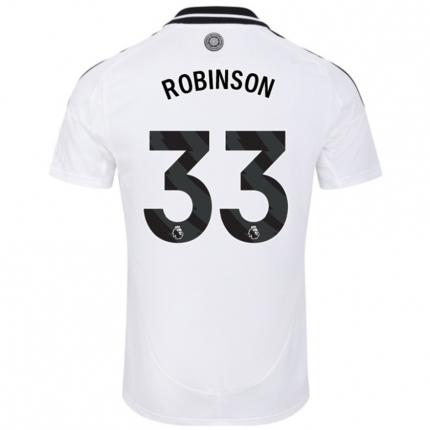 Kandiny Enfant Maillot Antonee Robinson #33 Blanc Tenues Domicile 2024/25 T-Shirt