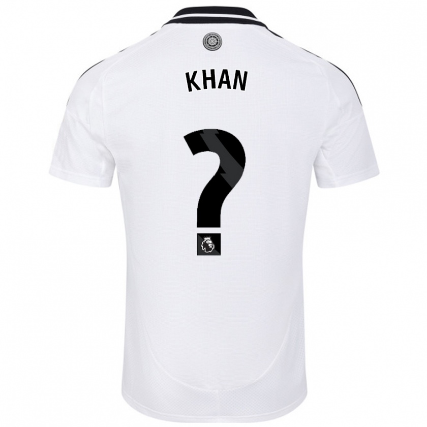 Kandiny Enfant Maillot Ruban Khan #0 Blanc Tenues Domicile 2024/25 T-Shirt