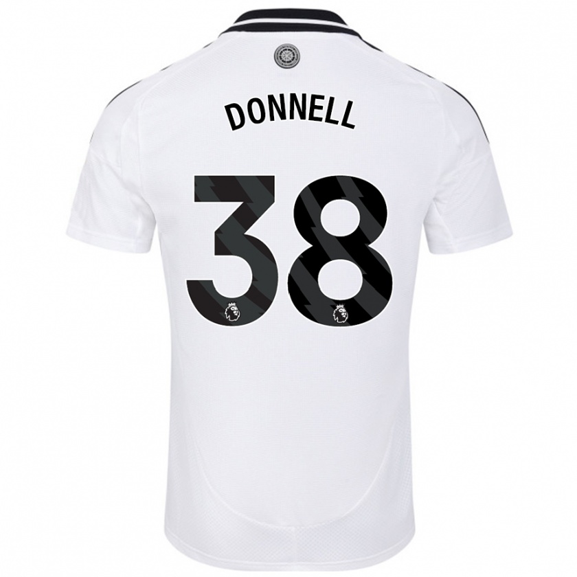 Kandiny Enfant Maillot Chris Donnell #38 Blanc Tenues Domicile 2024/25 T-Shirt