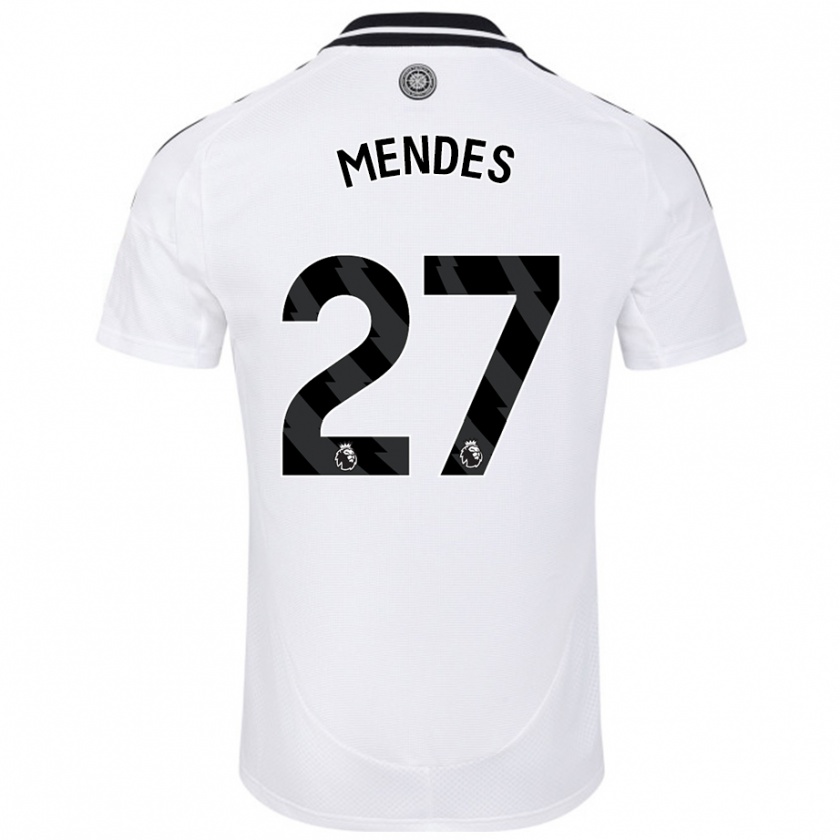 Kandiny Enfant Maillot Megalie Mendes #27 Blanc Tenues Domicile 2024/25 T-Shirt