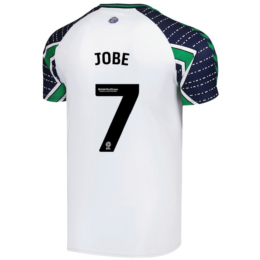 Kandiny Enfant Maillot Jobe Bellingham #7 Blanc Tenues Extérieur 2024/25 T-Shirt