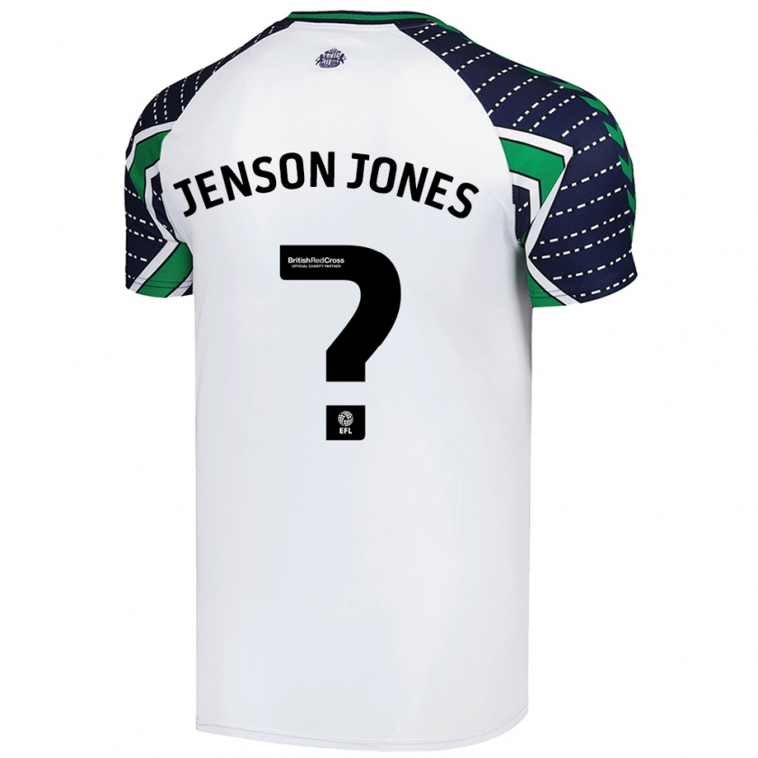 Kandiny Enfant Maillot Jenson Jones #0 Blanc Tenues Extérieur 2024/25 T-Shirt