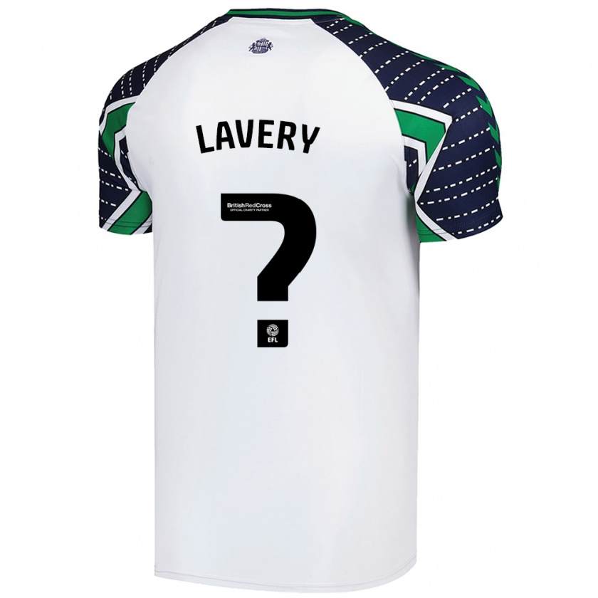 Kandiny Enfant Maillot Tom Lavery #0 Blanc Tenues Extérieur 2024/25 T-Shirt