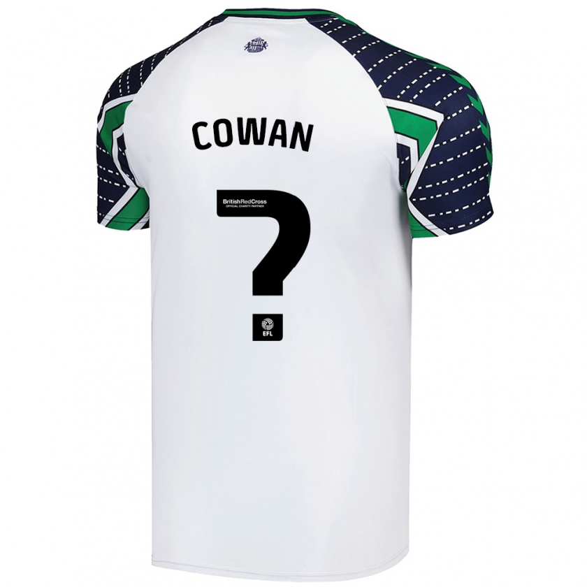 Kandiny Enfant Maillot Joe Cowan #0 Blanc Tenues Extérieur 2024/25 T-Shirt