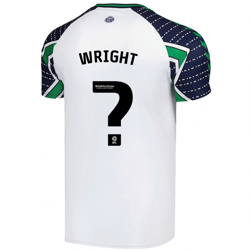 Kandiny Enfant Maillot Ryan Wright #0 Blanc Tenues Extérieur 2024/25 T-Shirt