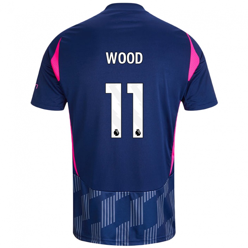 Kandiny Enfant Maillot Chris Wood #11 Bleu Royal Rose Tenues Extérieur 2024/25 T-Shirt