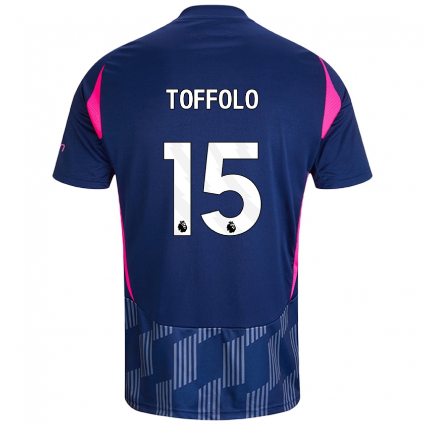 Kandiny Enfant Maillot Harry Toffolo #15 Bleu Royal Rose Tenues Extérieur 2024/25 T-Shirt