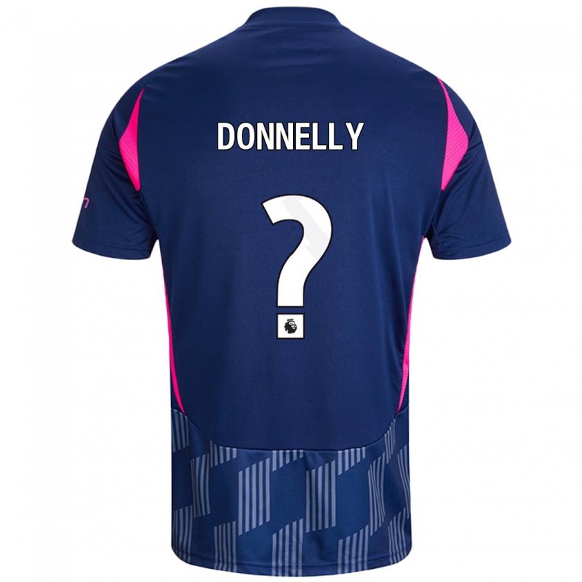 Kandiny Enfant Maillot Aaron Donnelly #0 Bleu Royal Rose Tenues Extérieur 2024/25 T-Shirt