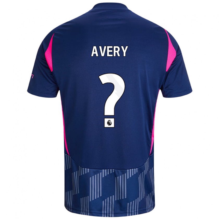 Kandiny Enfant Maillot Theo Avery #0 Bleu Royal Rose Tenues Extérieur 2024/25 T-Shirt