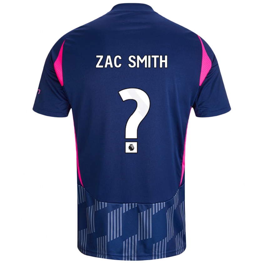 Kandiny Enfant Maillot Zac Smith #0 Bleu Royal Rose Tenues Extérieur 2024/25 T-Shirt