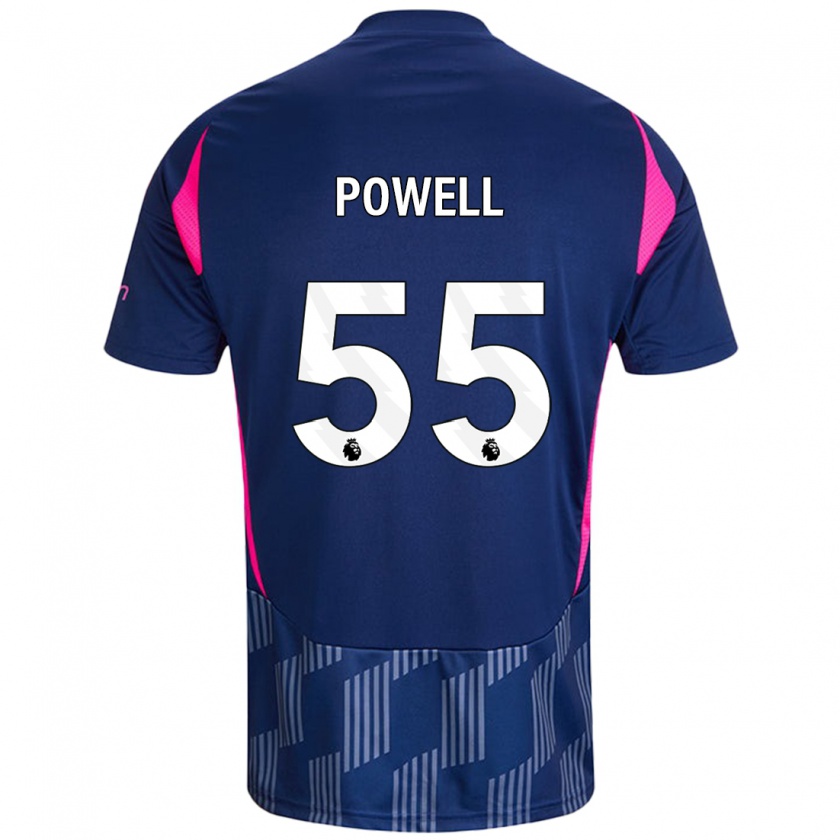 Kandiny Enfant Maillot Josh Powell #55 Bleu Royal Rose Tenues Extérieur 2024/25 T-Shirt