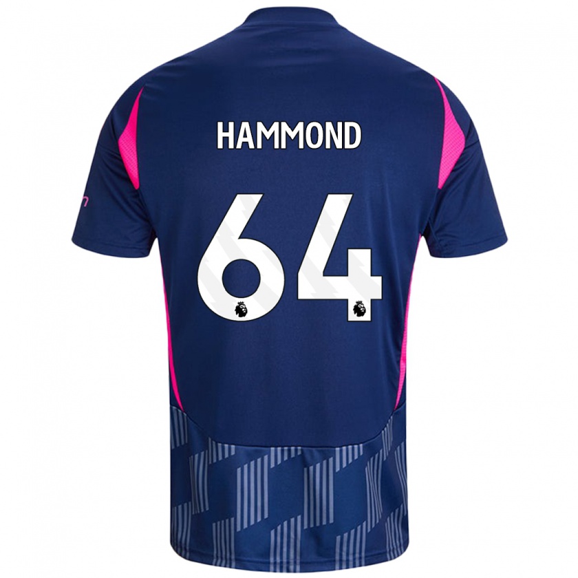 Kandiny Enfant Maillot Ben Hammond #64 Bleu Royal Rose Tenues Extérieur 2024/25 T-Shirt