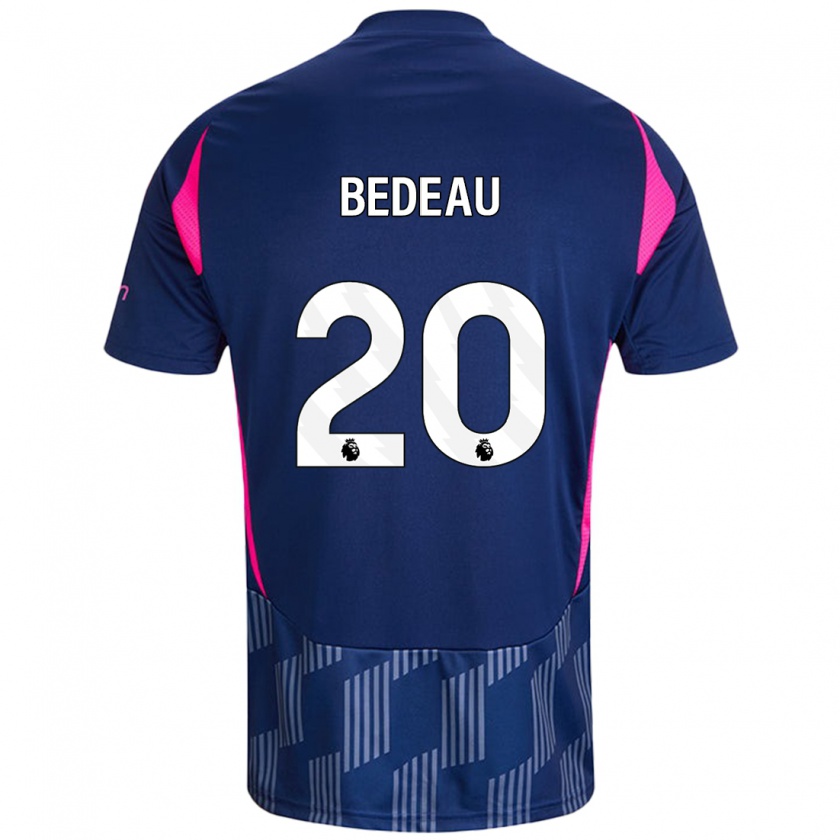 Kandiny Enfant Maillot Naomi Bedeau #20 Bleu Royal Rose Tenues Extérieur 2024/25 T-Shirt