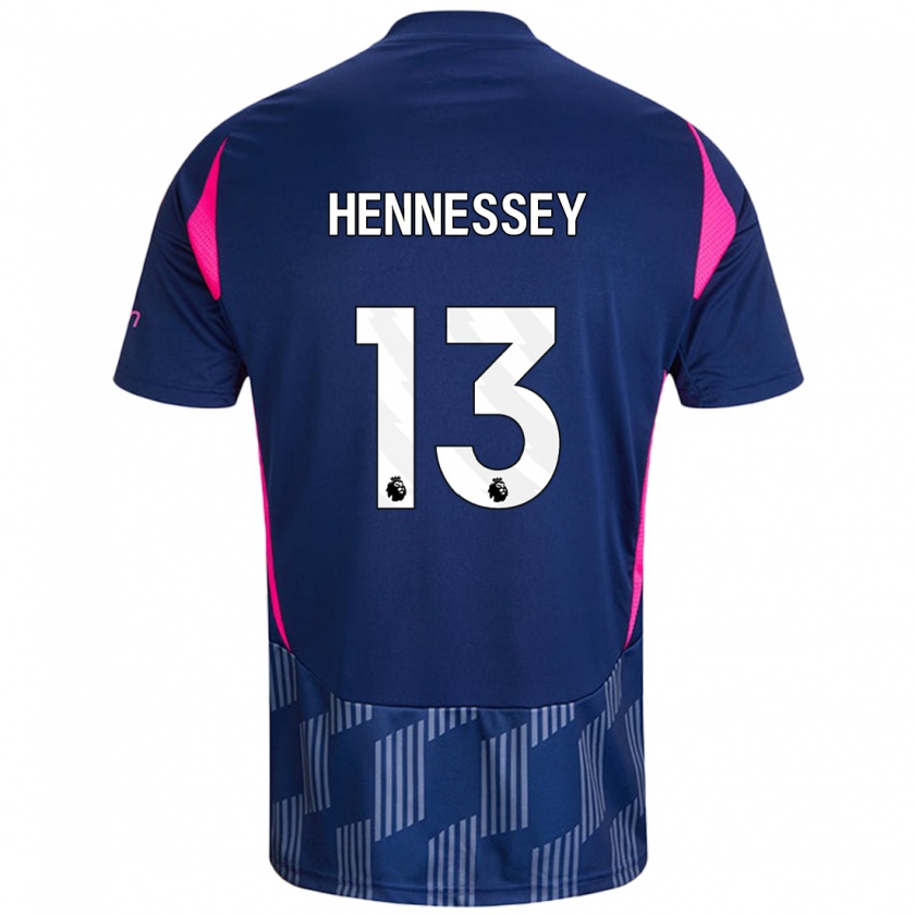 Kandiny Enfant Maillot Wayne Hennessey #13 Bleu Royal Rose Tenues Extérieur 2024/25 T-Shirt