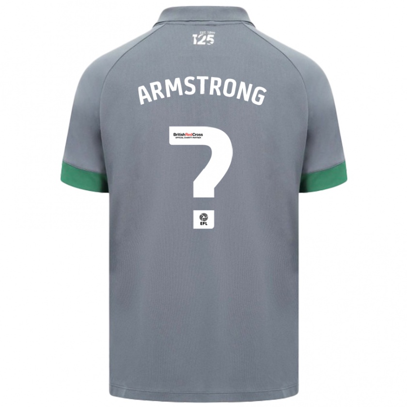 Kandiny Enfant Maillot Luke Armstrong #0 Gris Foncé Tenues Extérieur 2024/25 T-Shirt