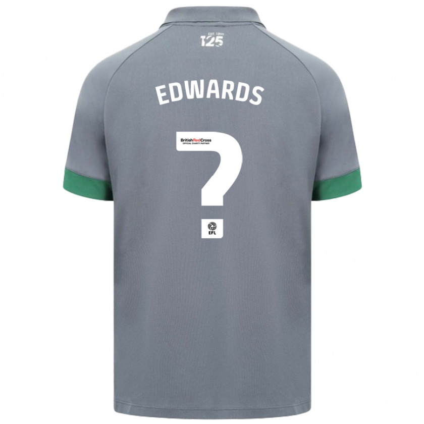 Kandiny Enfant Maillot Joseff Edwards #0 Gris Foncé Tenues Extérieur 2024/25 T-Shirt