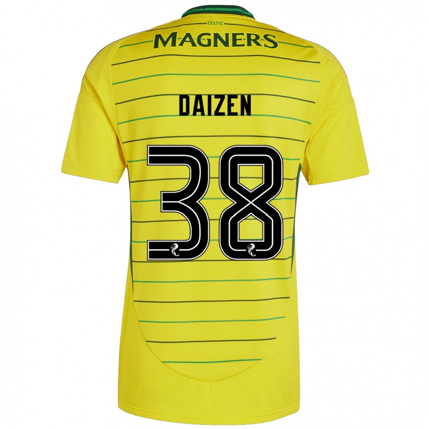 Kandiny Enfant Maillot Daizen Maeda #38 Jaune Tenues Extérieur 2024/25 T-Shirt