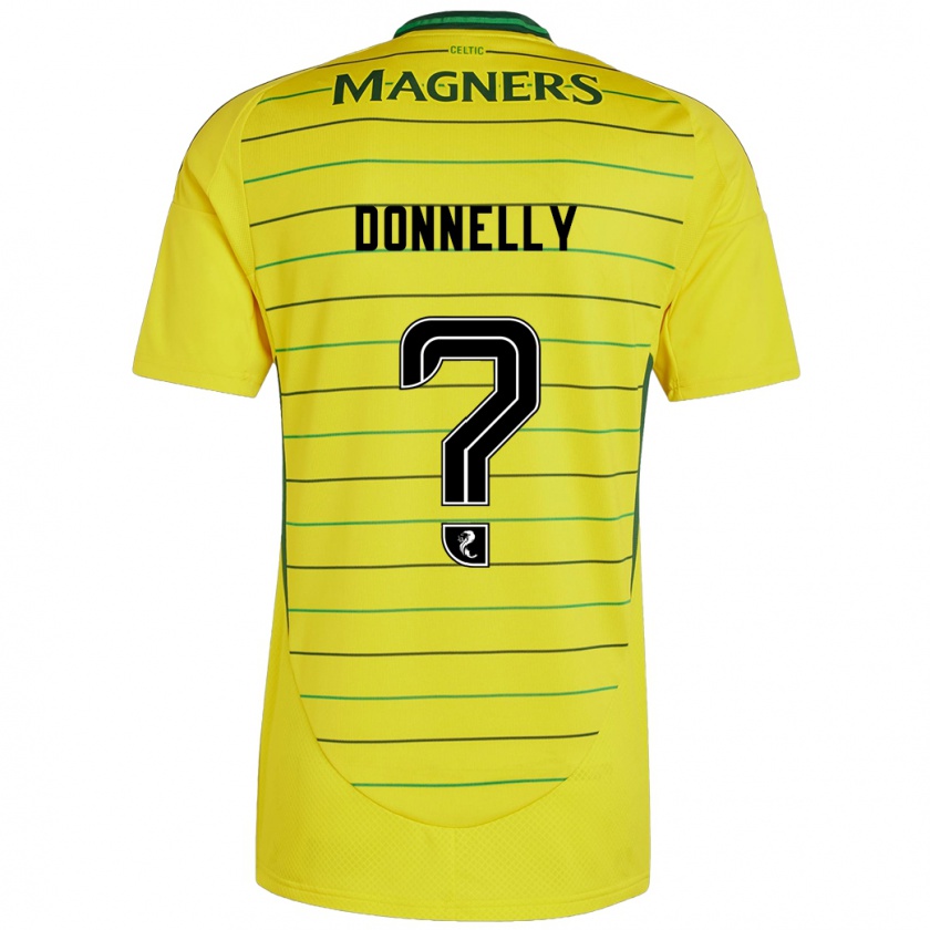 Kandiny Enfant Maillot Jacob Donnelly #0 Jaune Tenues Extérieur 2024/25 T-Shirt